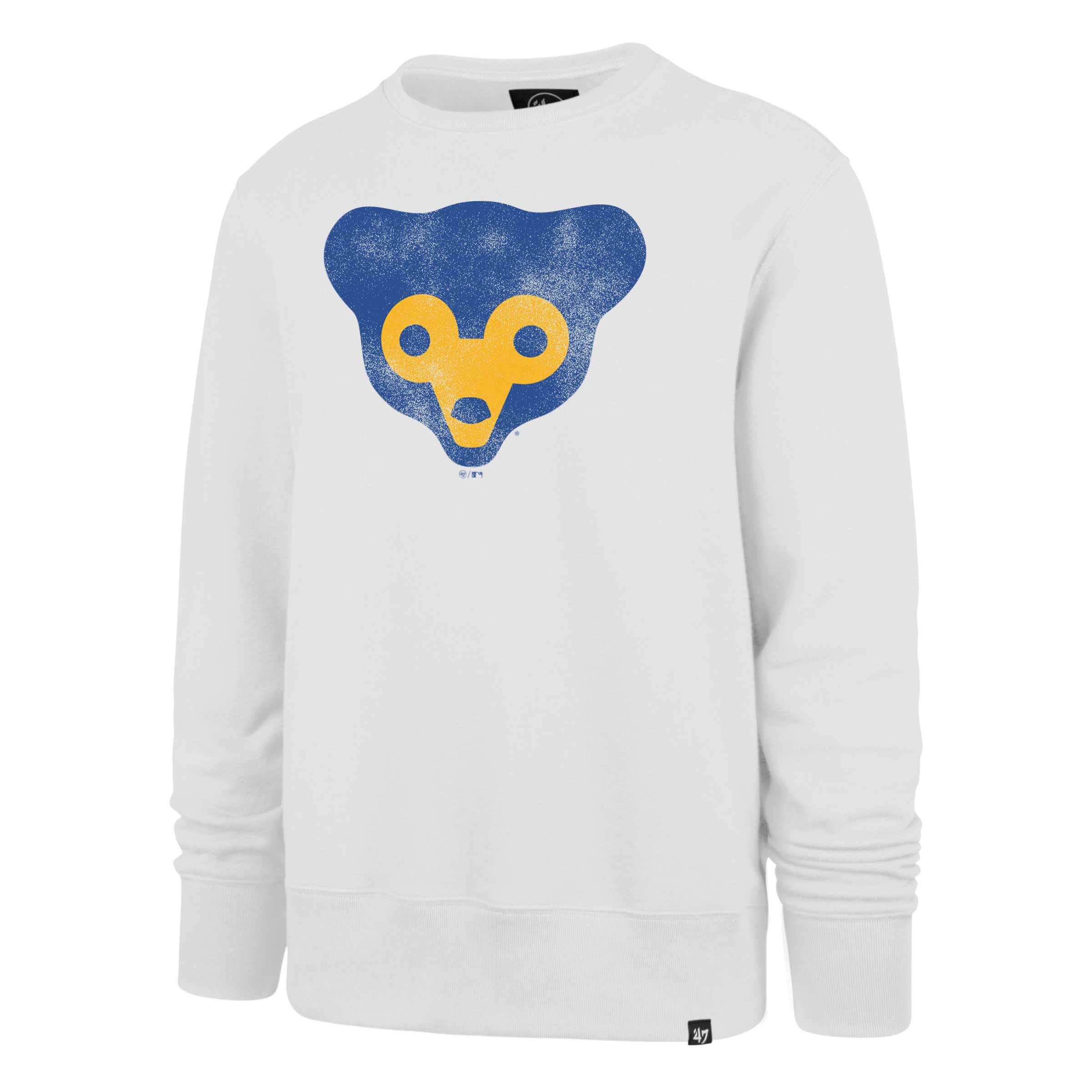 Chicago Cubs White 1969 Headline Crew Neck Sweatshirt