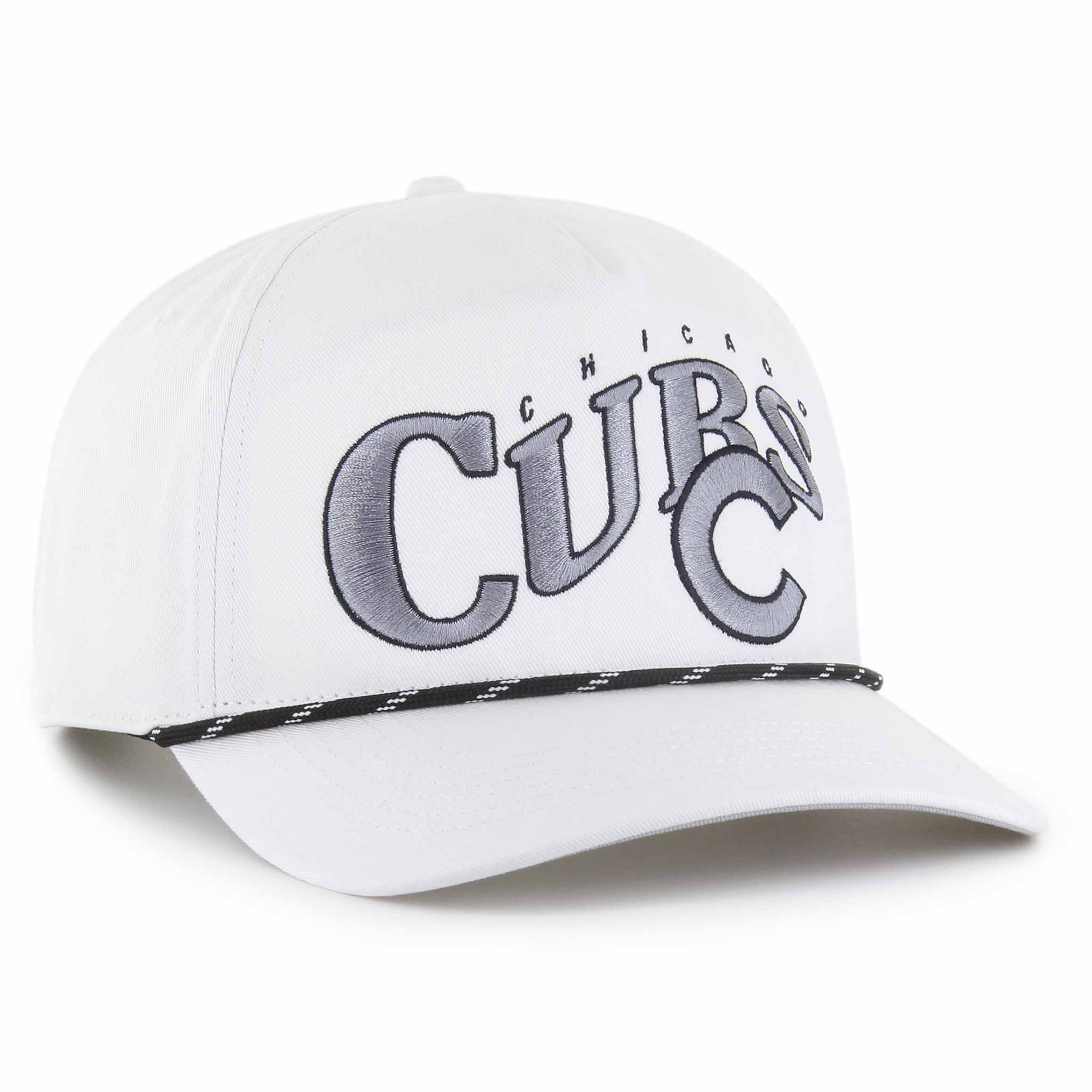 Chicago Cubs White Wave Speckle Hitch Adjustable Cap - Image 3