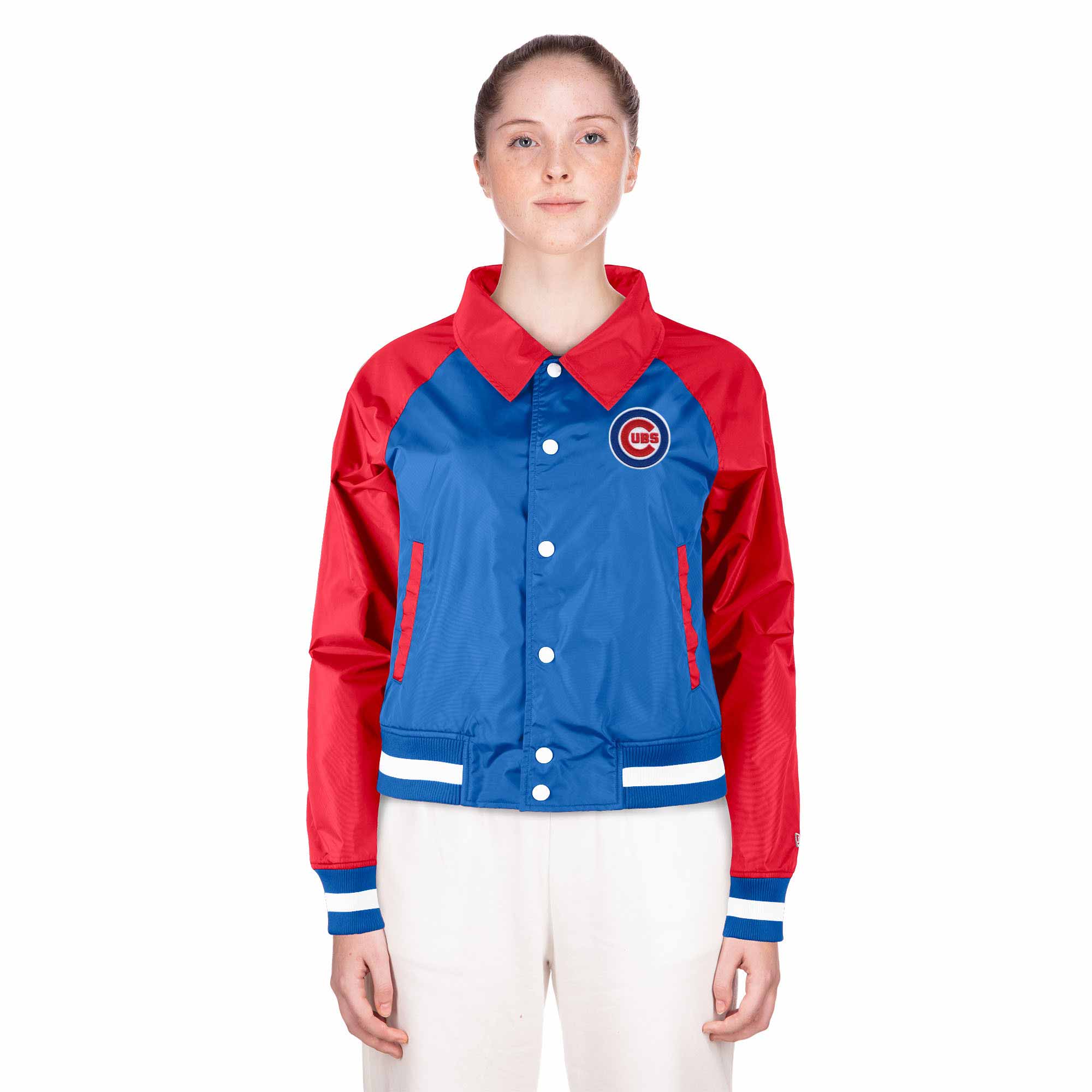Chicago Cubs Women's Bullseye Coaches Jacket - Image 3