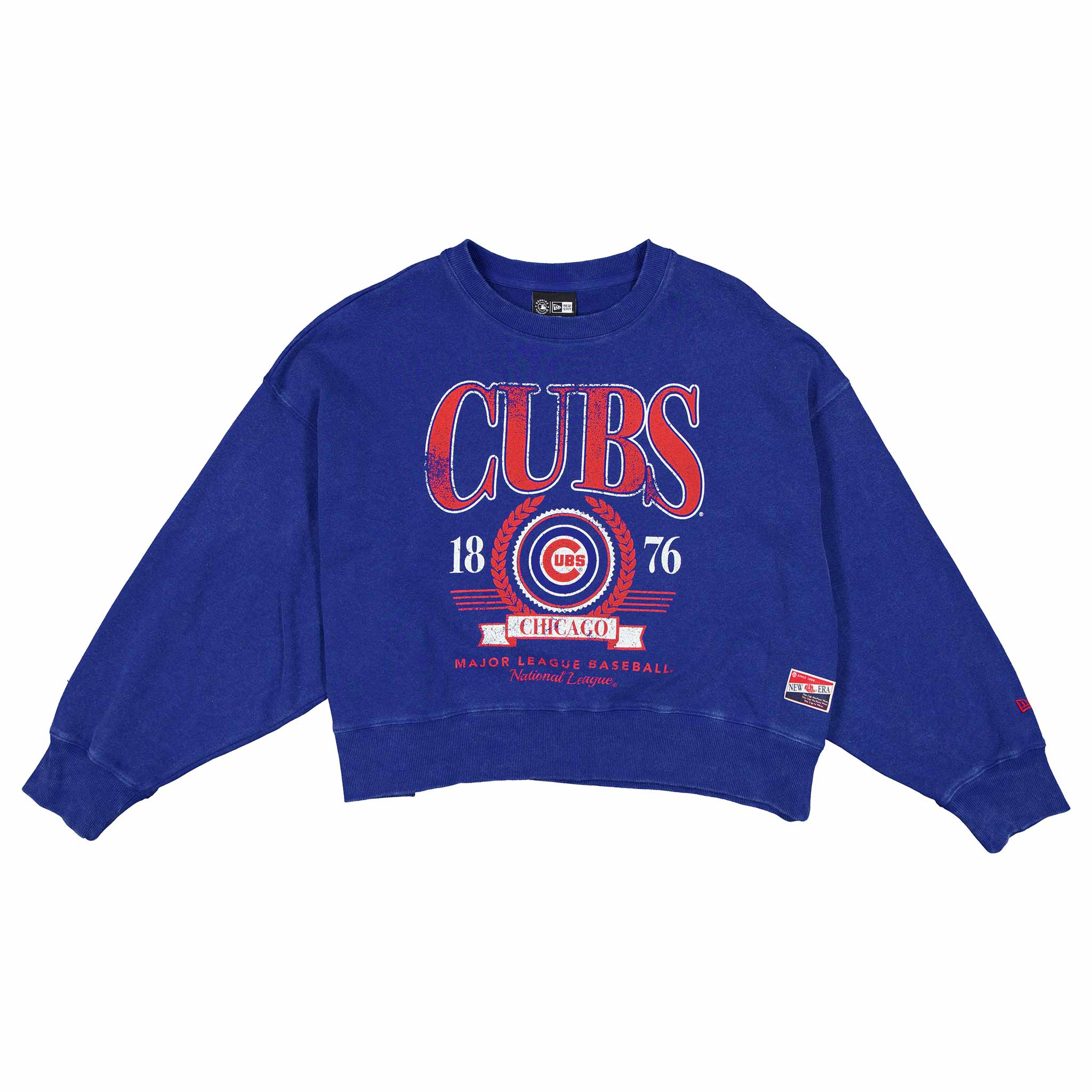 Chicago Cubs Women's New Era Established 1876 Crewneck Sweatshirt