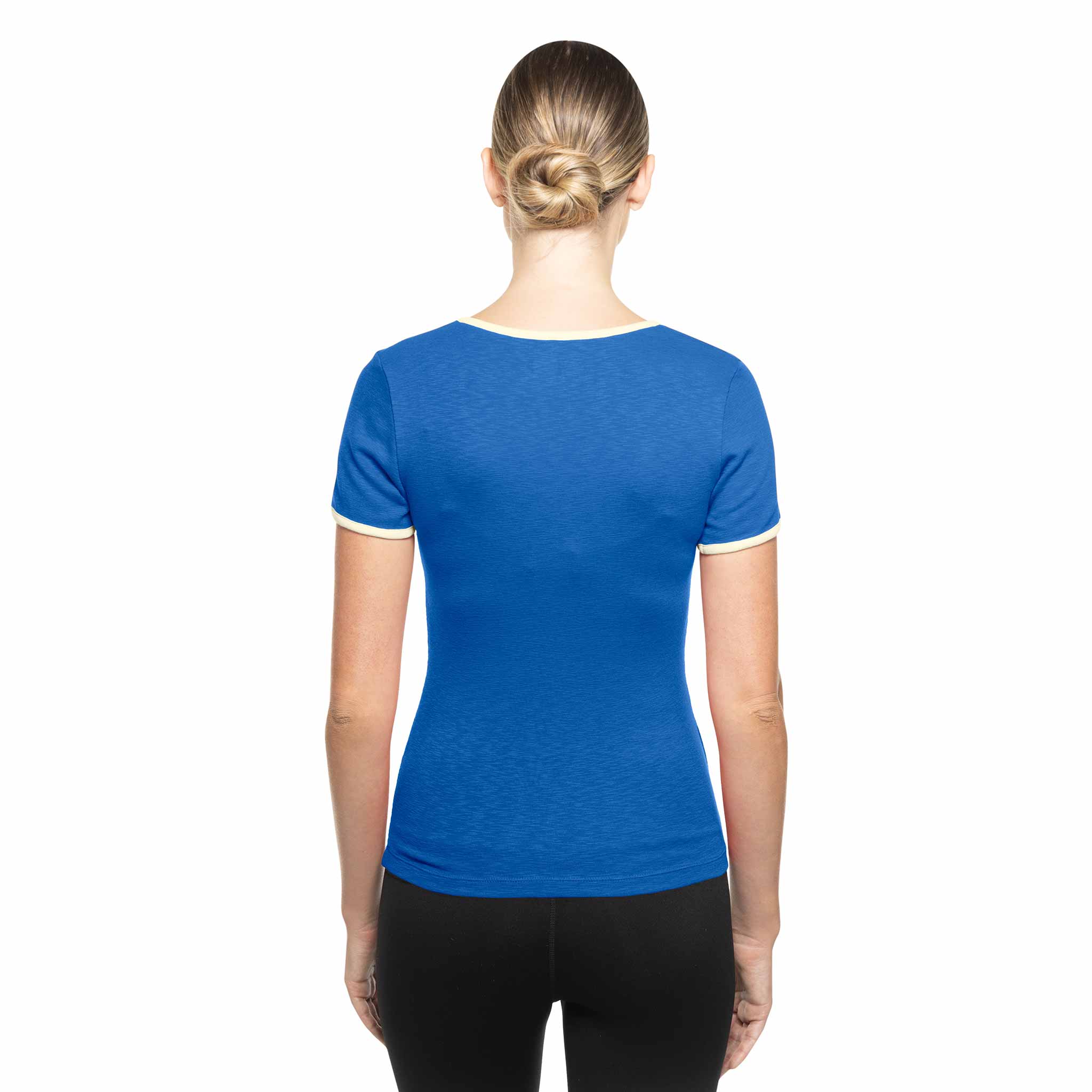 Chicago Cubs Women's New Era String Cropped T-Shirt - Image 4