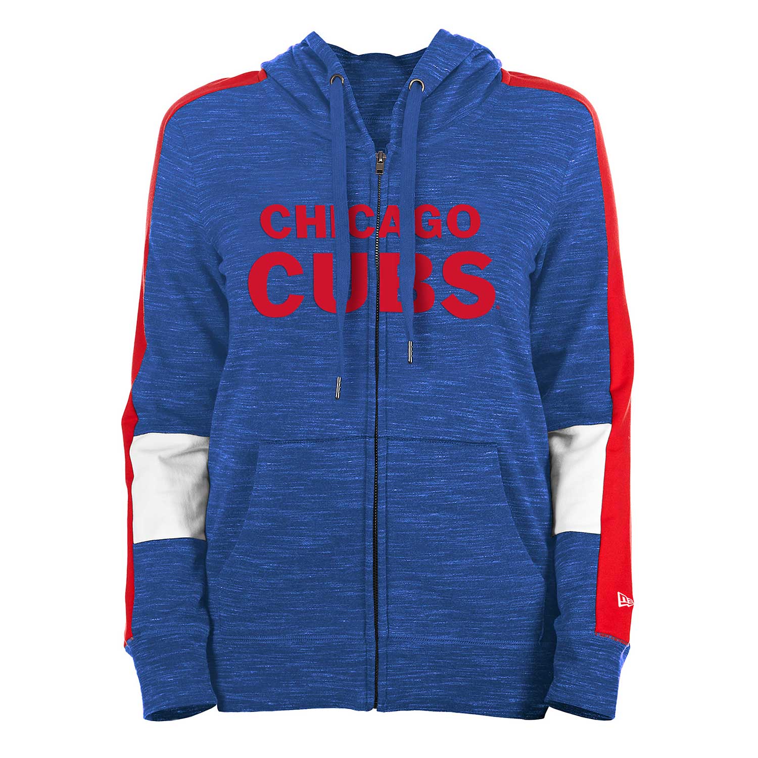Chicago Cubs Women's Two Side Full-Zip Hooded Sweatshirt - Image 3