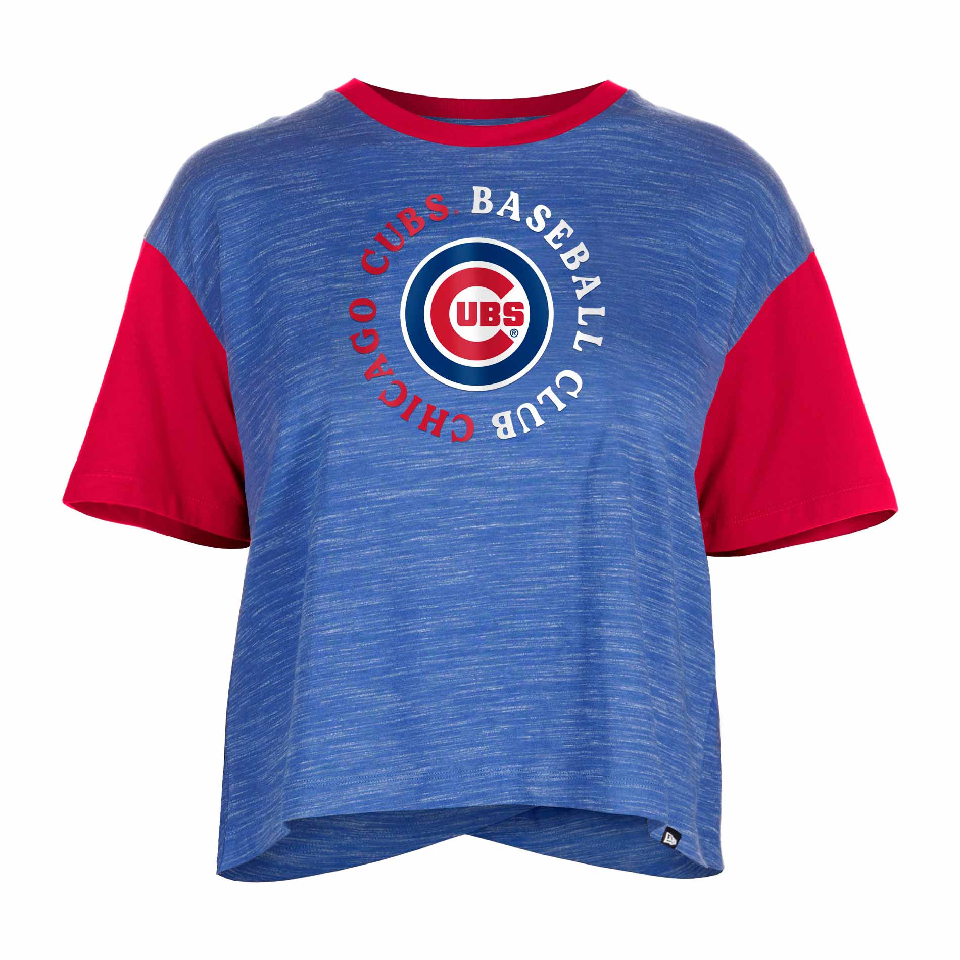 Chicago Cubs Women's Two Tone Baseball Club T-Shirt