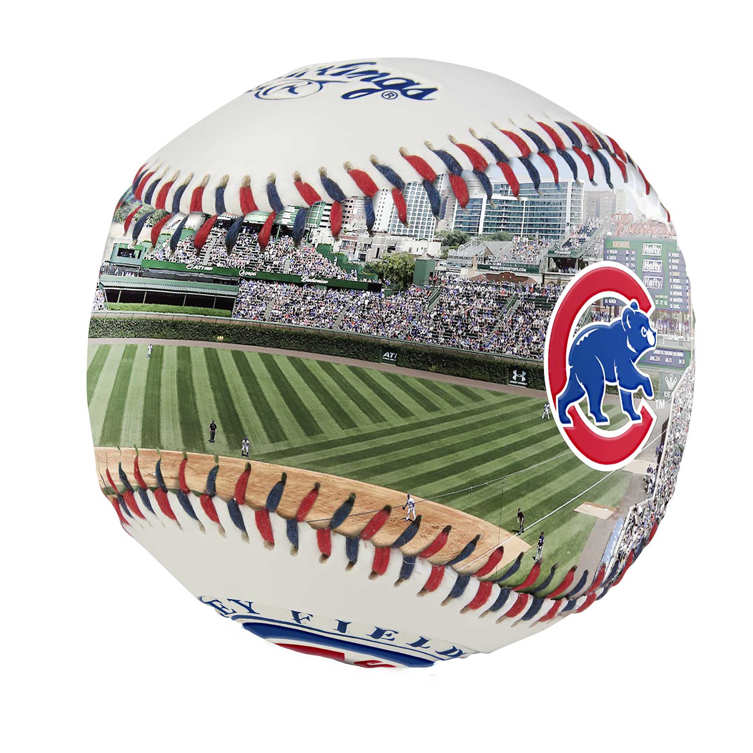 Chicago Cubs Wrigley Field Stadium Rawlings Baseball - Image 2