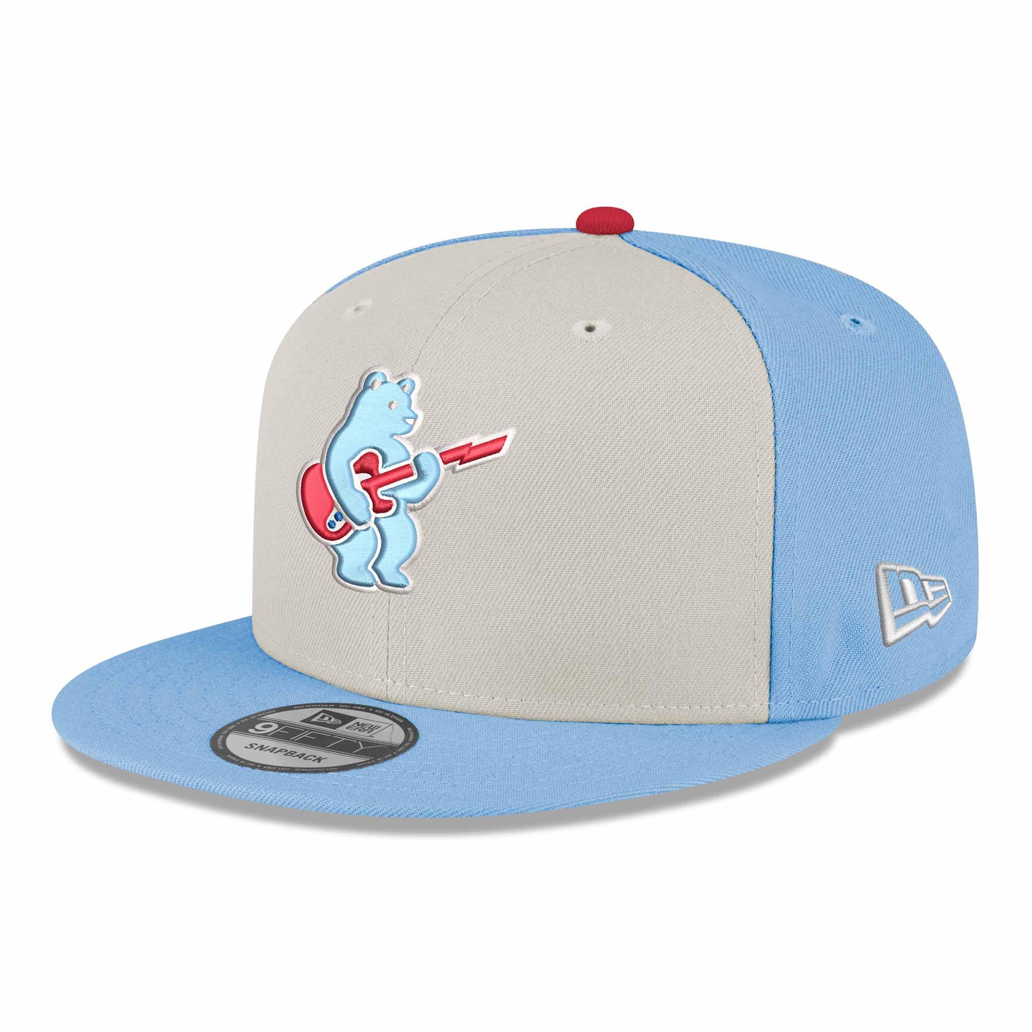 Chicago Cubs Youth Blues Rock Bear Sky Blue New Era 9FIFTY Adjustable Cap - Image 3