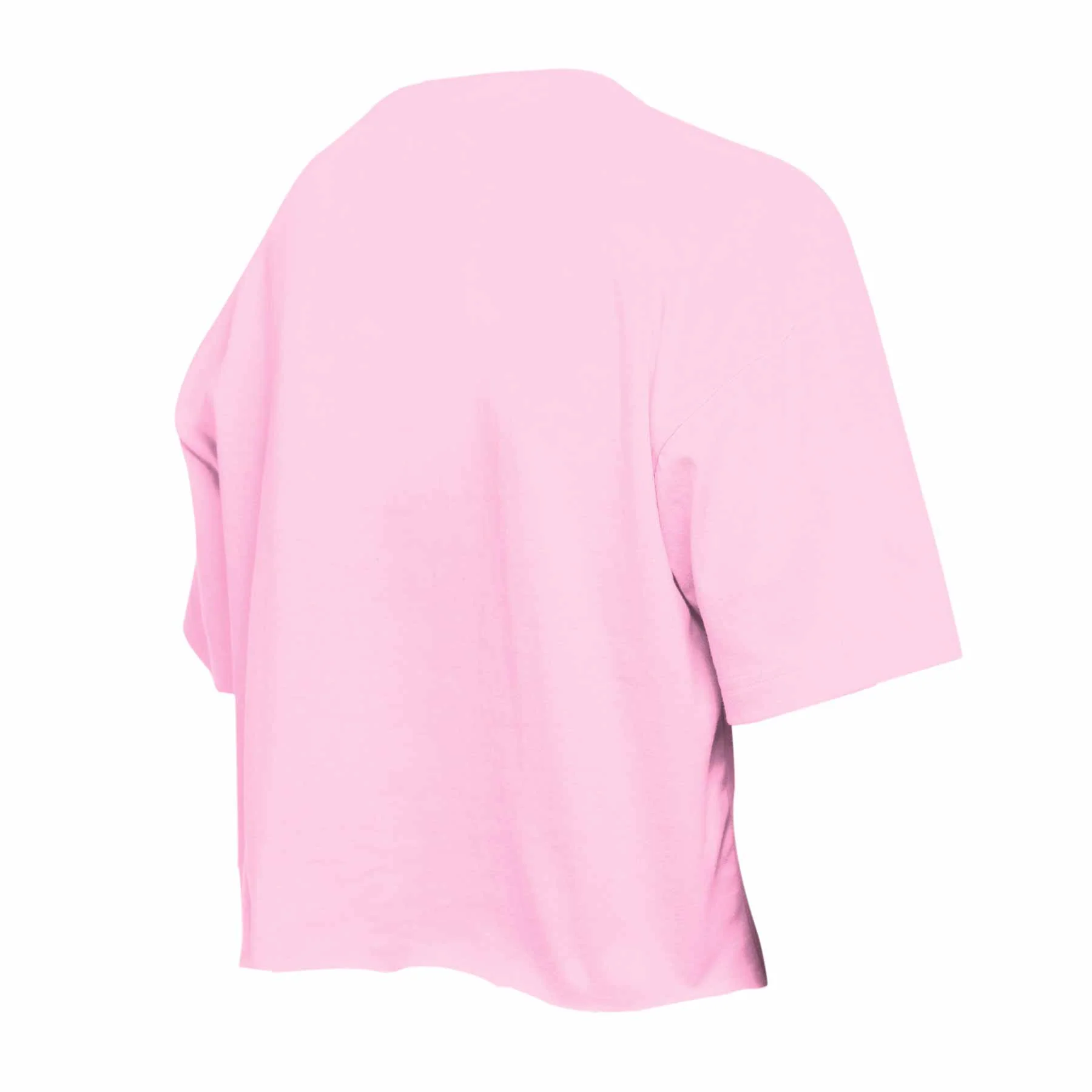Chicago Cubs Youth Girls New Era Pink Crop Top T-Shirt - Image 2