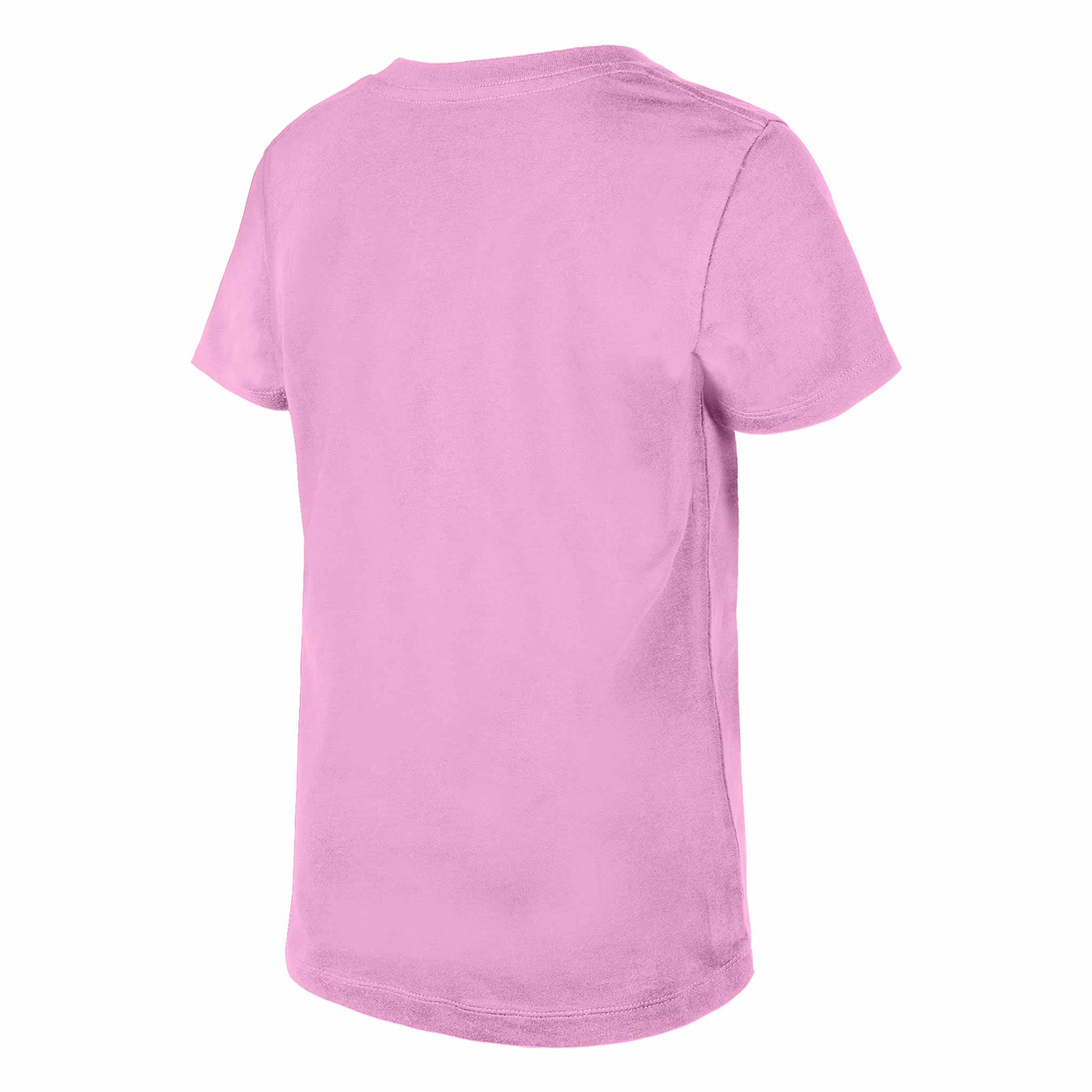 Chicago Cubs Youth Girls New Era Sequin Pink Heart T-Shirt - Image 2