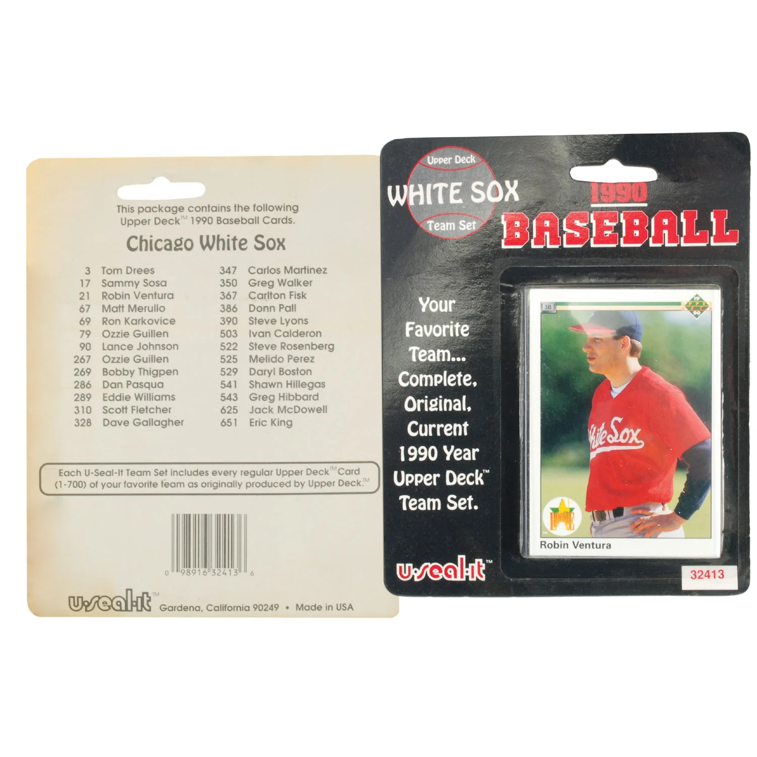 Chicago White Sox 1990 Upper Deck Team Set