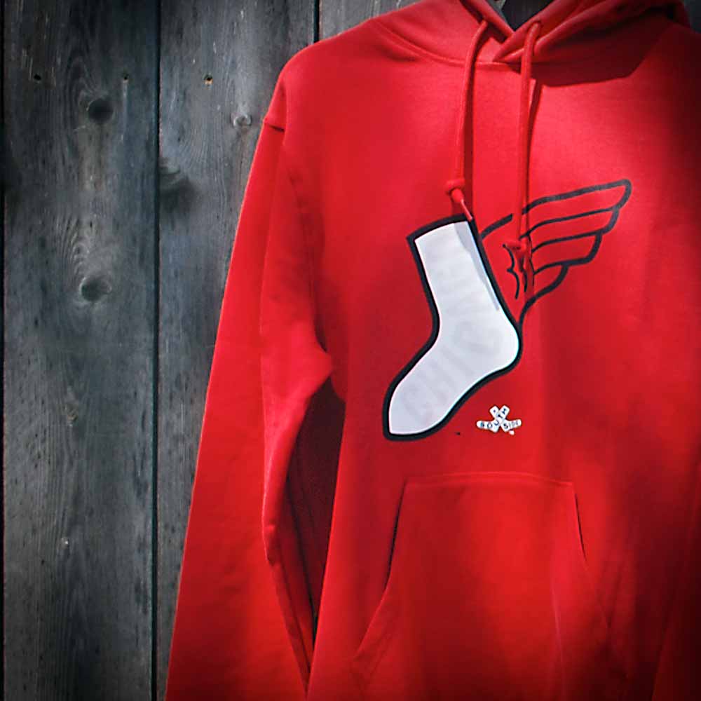 Chicago White Sox New Era 2025 City Connect Winged Sock Logo Hooded Sweatshirt - Image 6