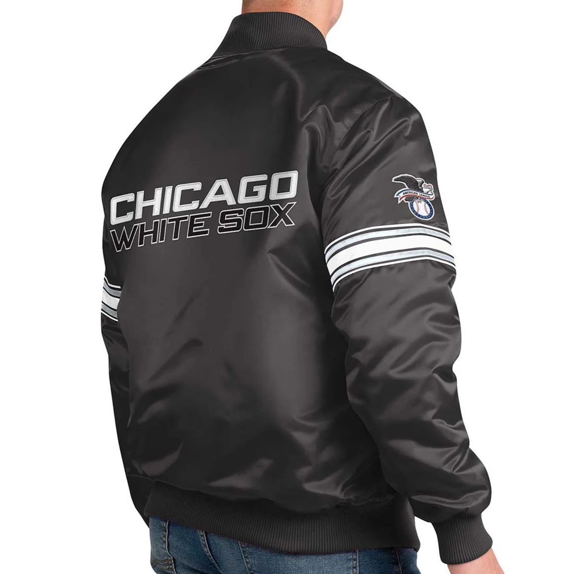 Chicago White Sox Satin Starter Jacket - Image 2