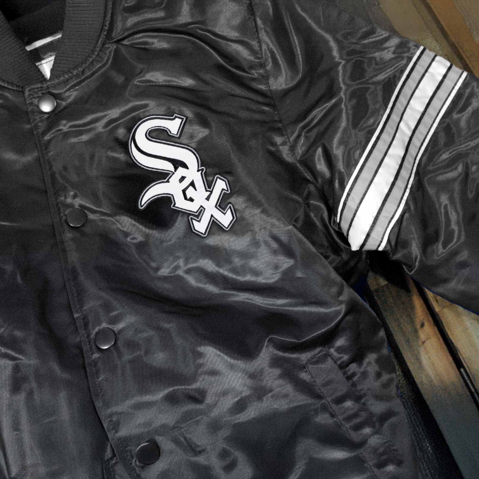Chicago White Sox Satin Starter Jacket - Image 3
