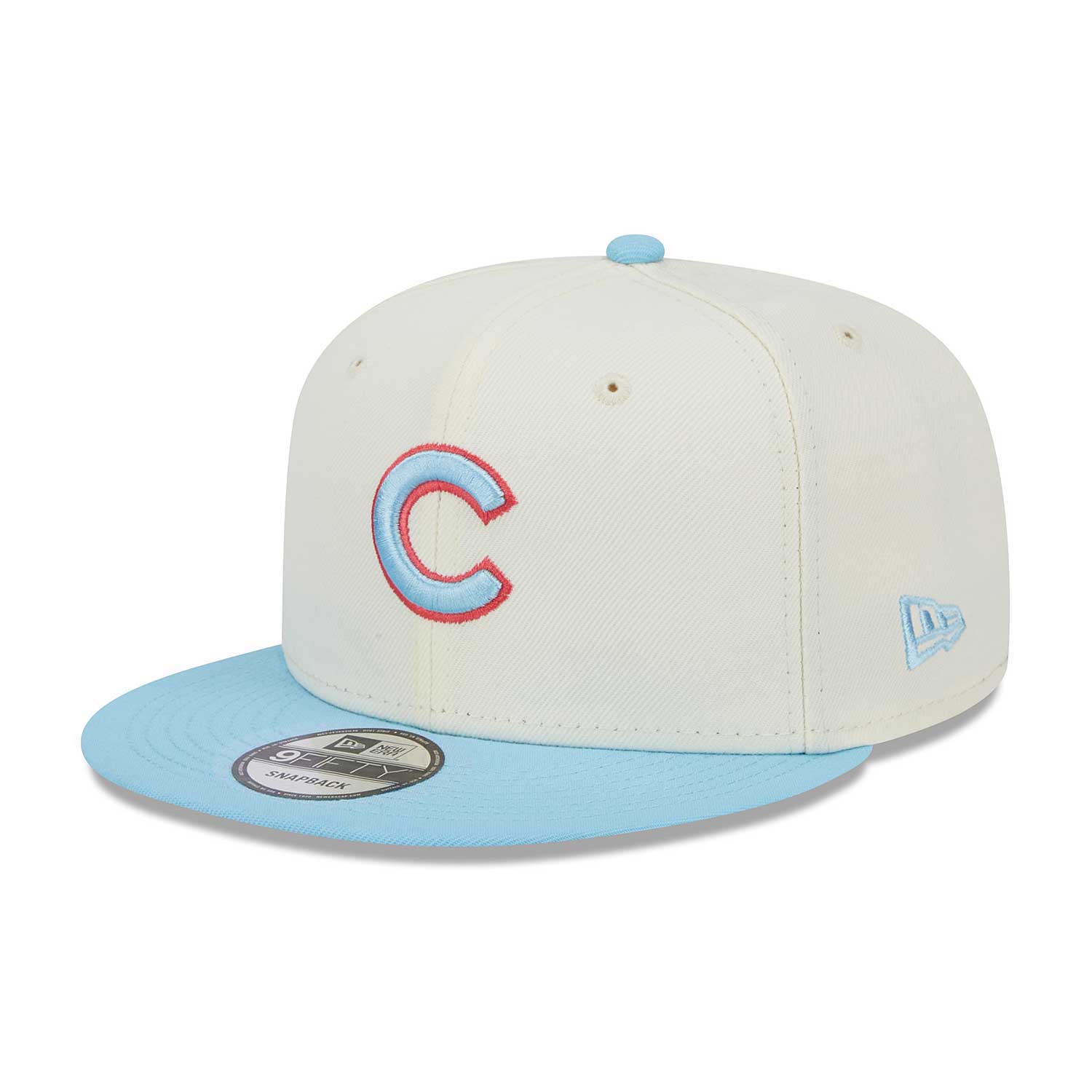 Chicago Cubs Youth 9FIFTY Home C Chrome Snap Back Cap - Image 2
