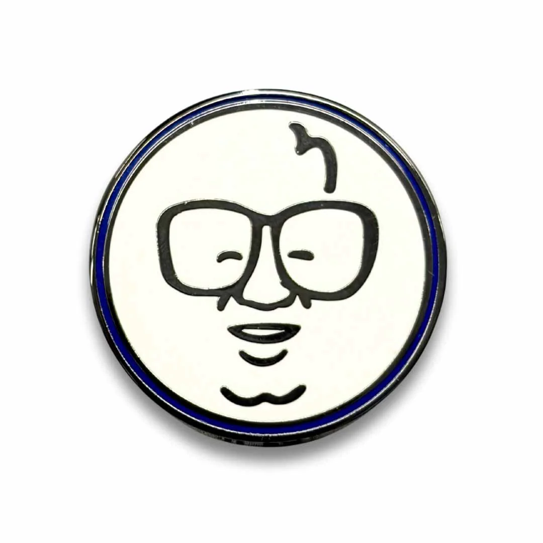 Harry Caray Face Lapel Pin