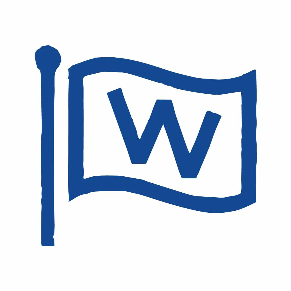 W Flag Sticker