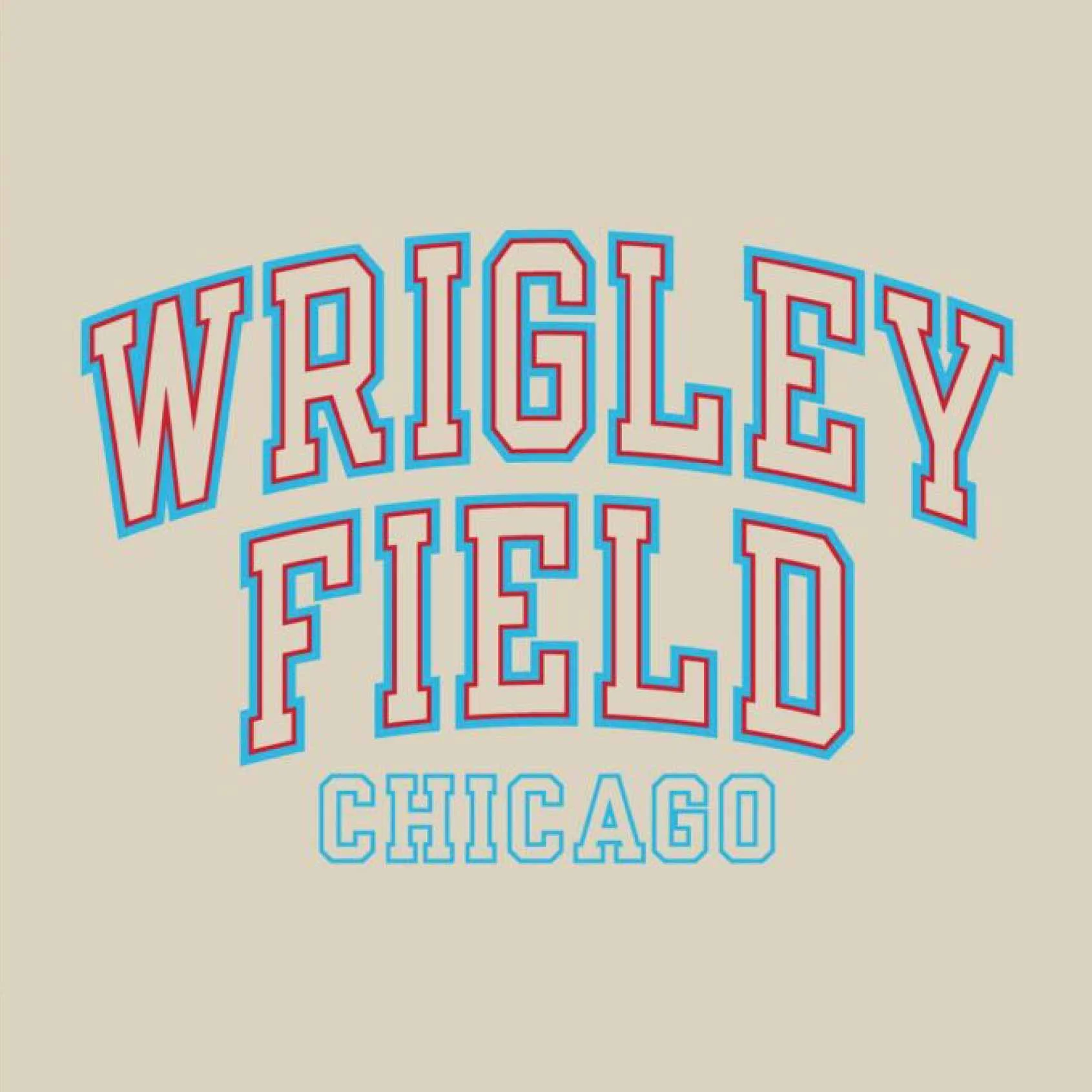 Wrigley Field Champion Reverse Weave Oatmeal Crewneck Sweatshirt - Image 2