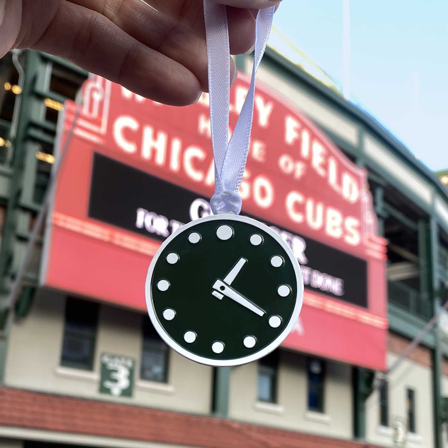 Wrigley Field Clock Ornament - Image 3