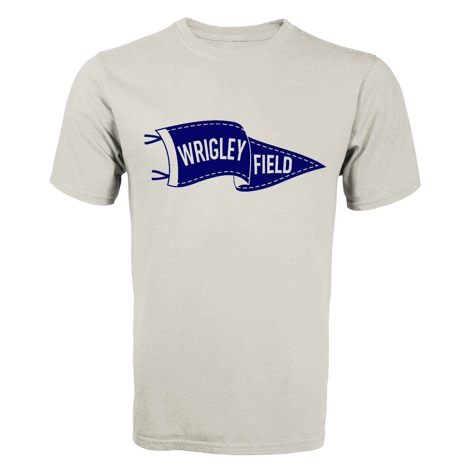 Wrigley Field Cream Pennant T-Shirt