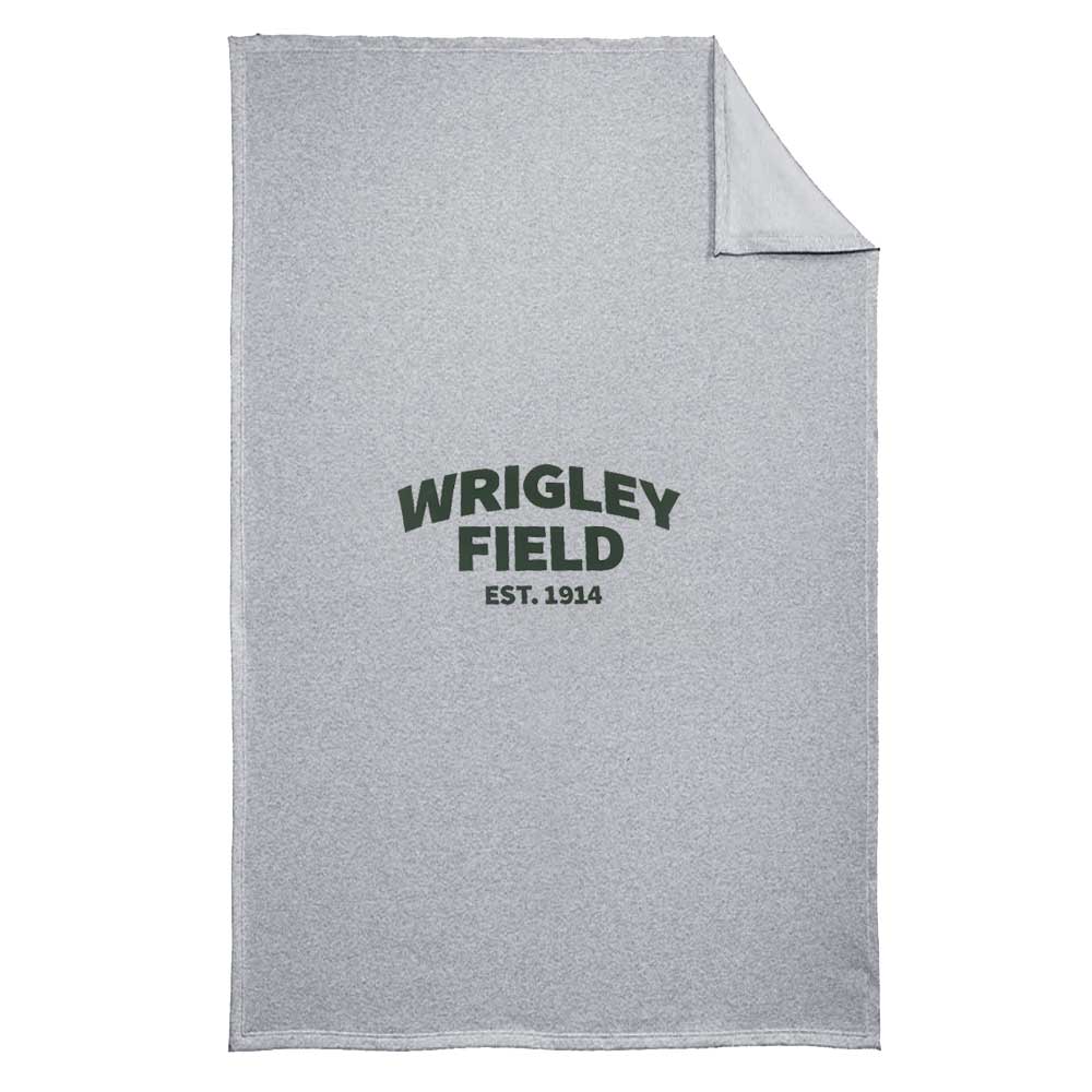 Wrigley Field Established 84'' x 54'' Heather Grey Sweatshirt Blanket
