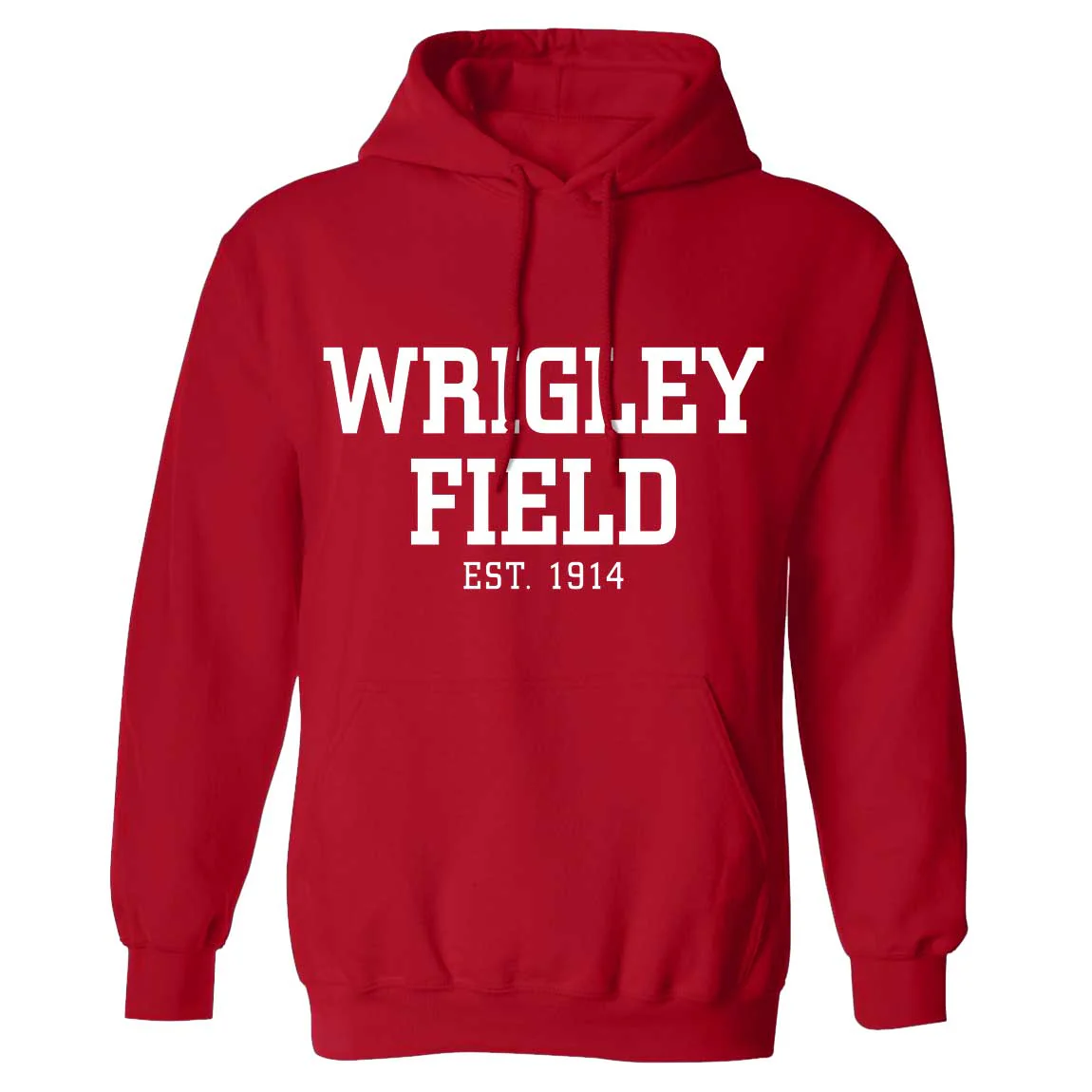 Wrigley Field Est. 1914 University Red Core Wisconsin / Ohio State Hooded Sweatshirt