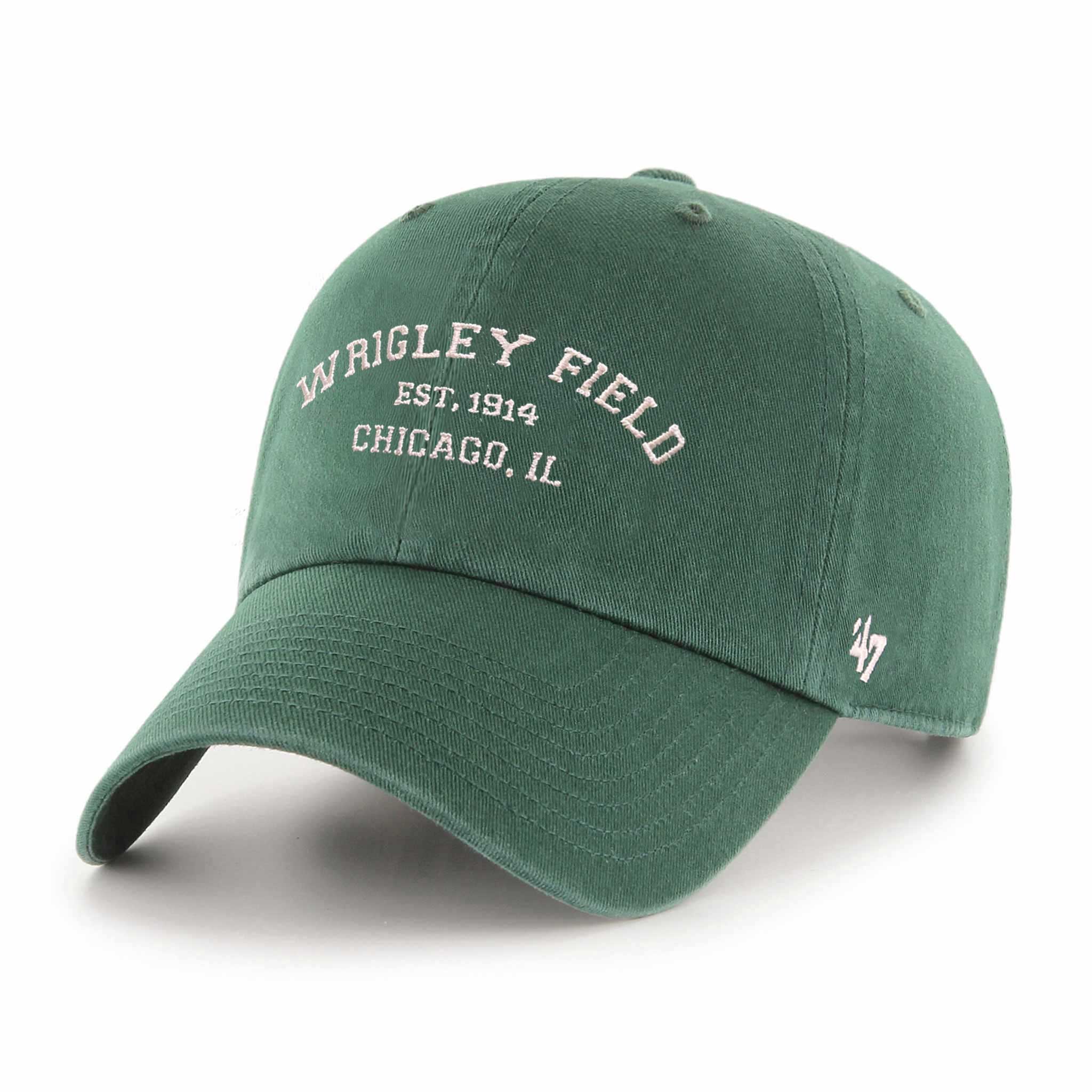 Wrigley Field Green Stadium Deuce Clean Up Adjustable Cap