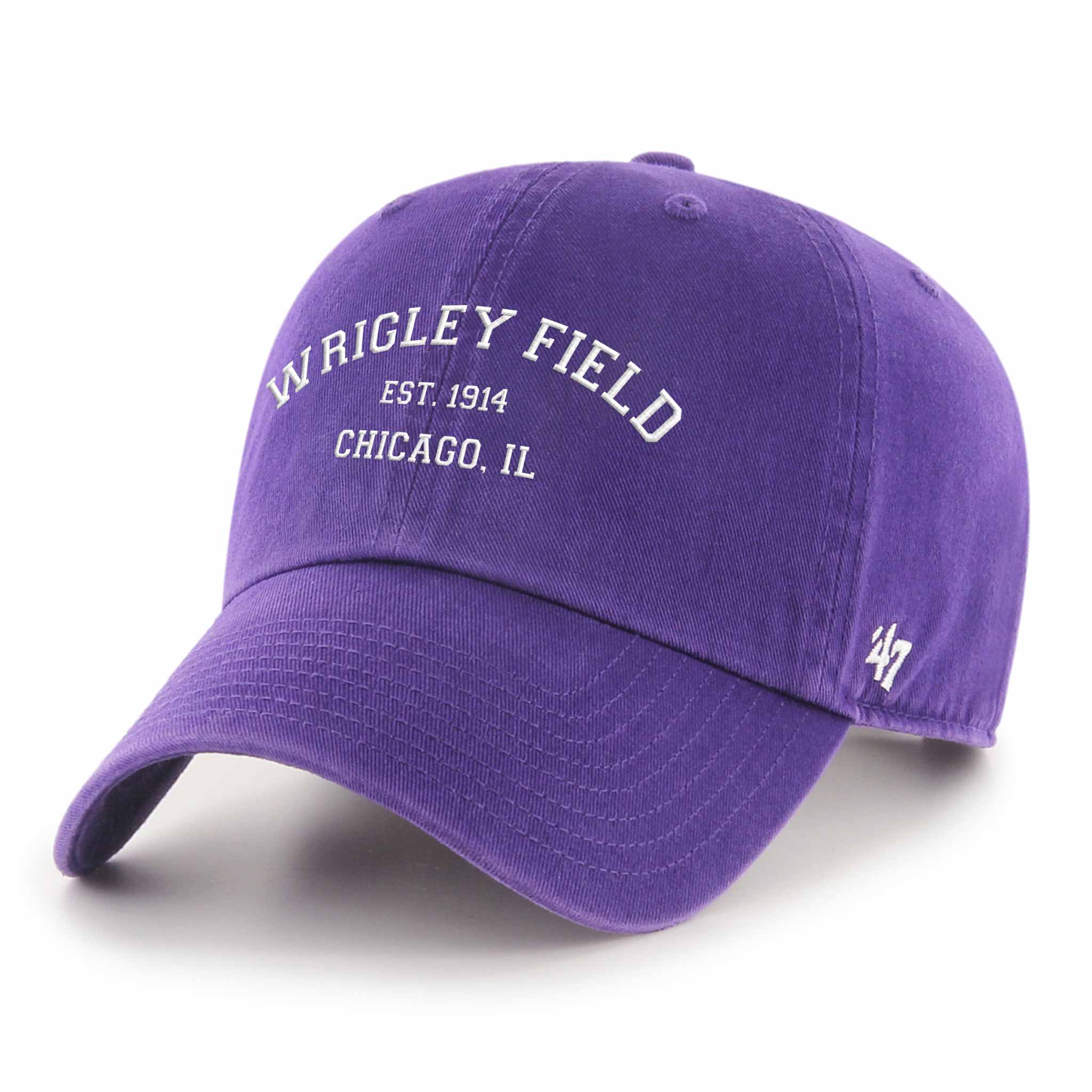 Wrigley Field Northwestern 47 Brand Clean Up Adjustable Cap - Image 3