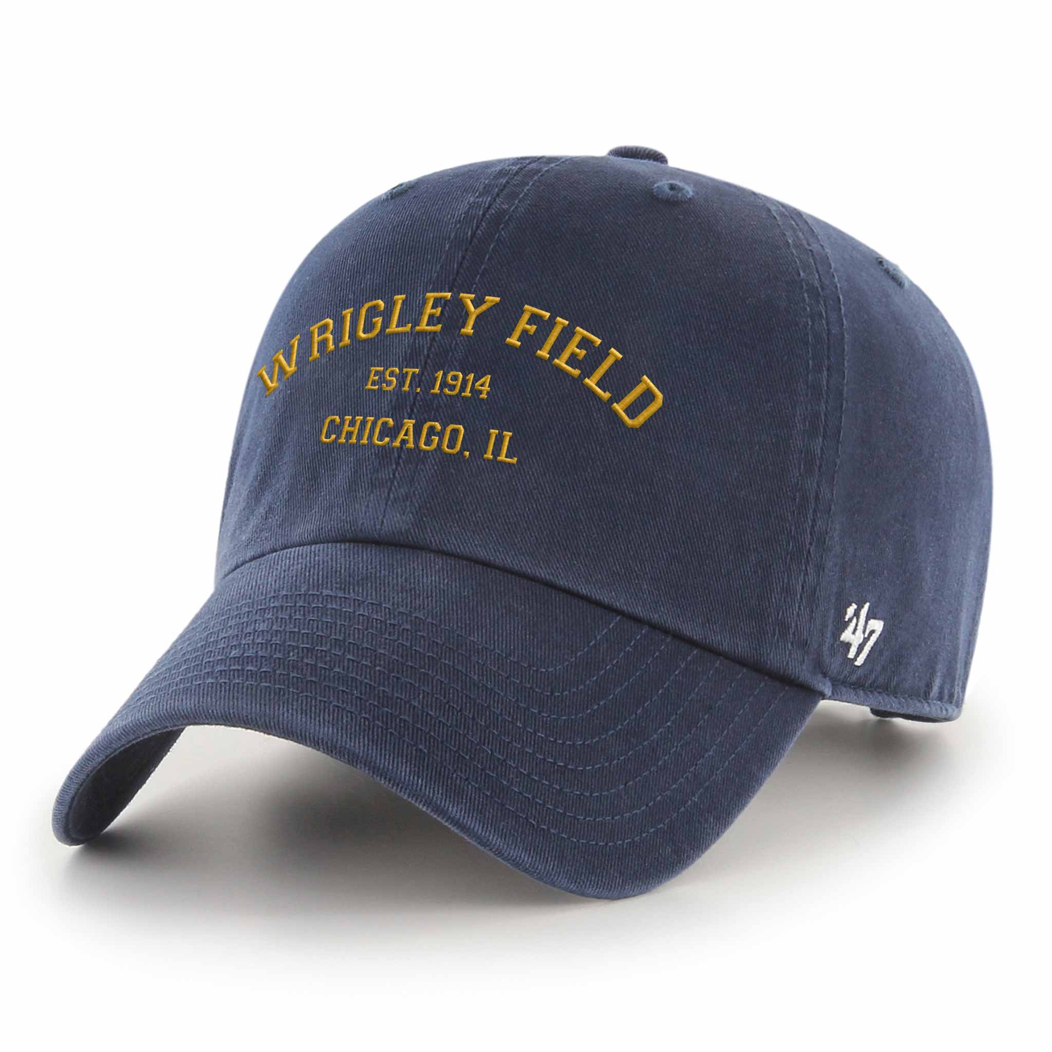 Wrigley Field Notre Dame 47 Brand Clean Up Adjustable Cap - Image 3