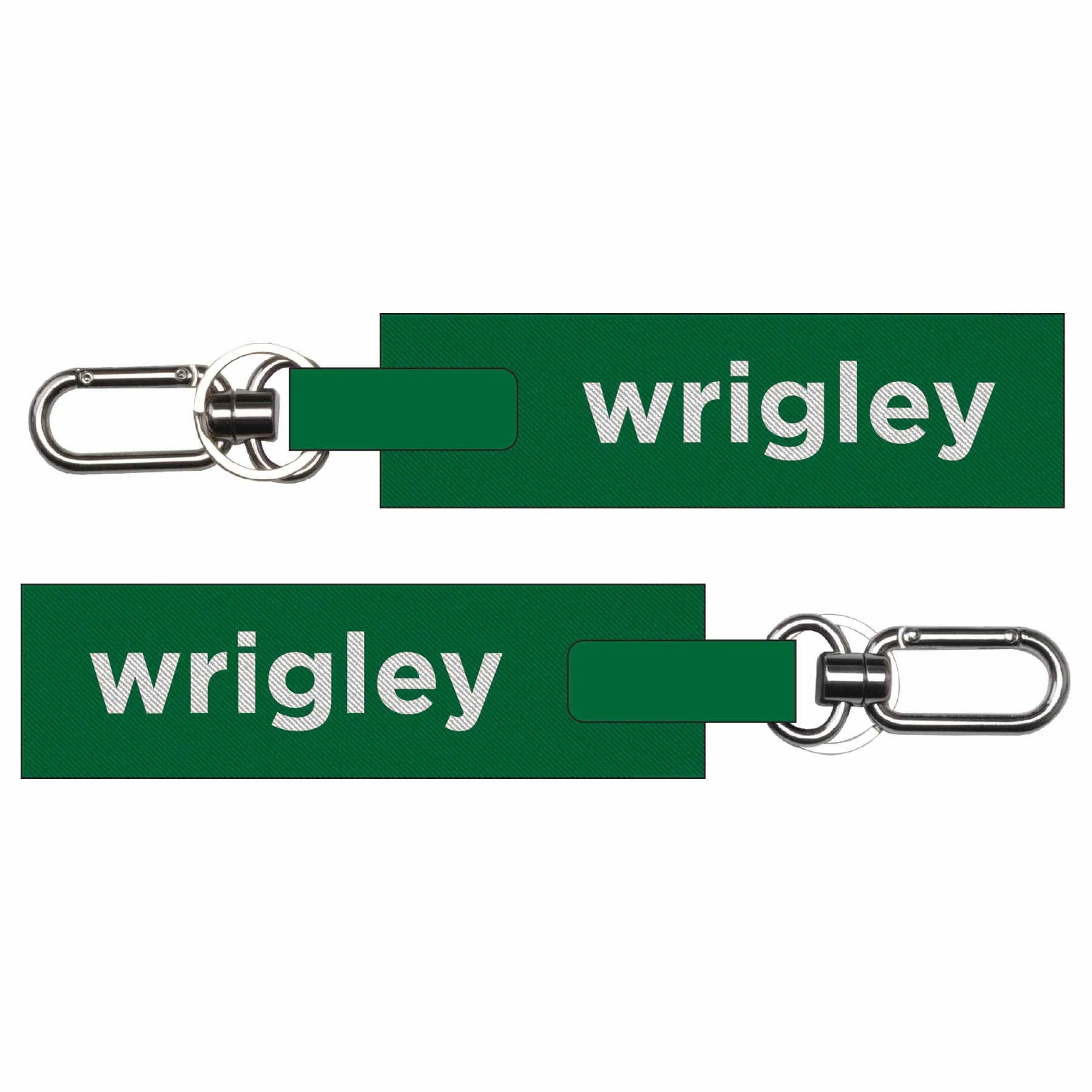 Wrigley Field Nylon Green Key Strap Keychain