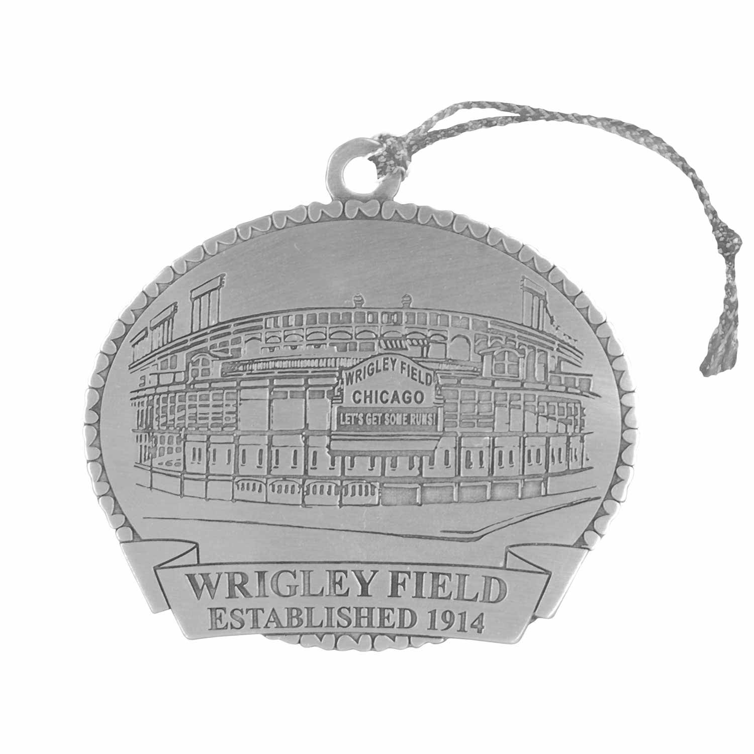 Wrigley Field Pewter Ornament