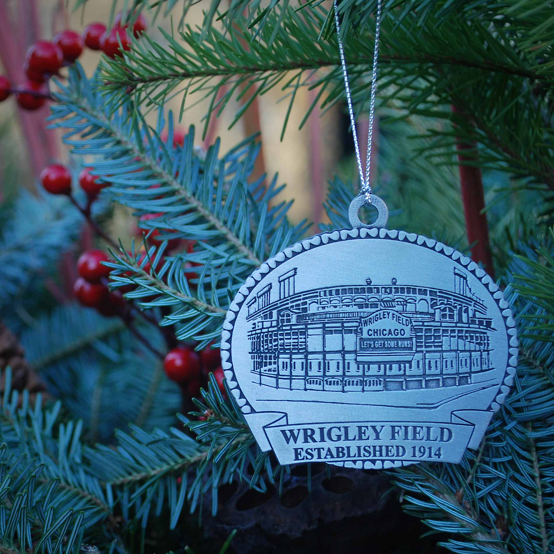Wrigley Field Pewter Ornament - Image 2