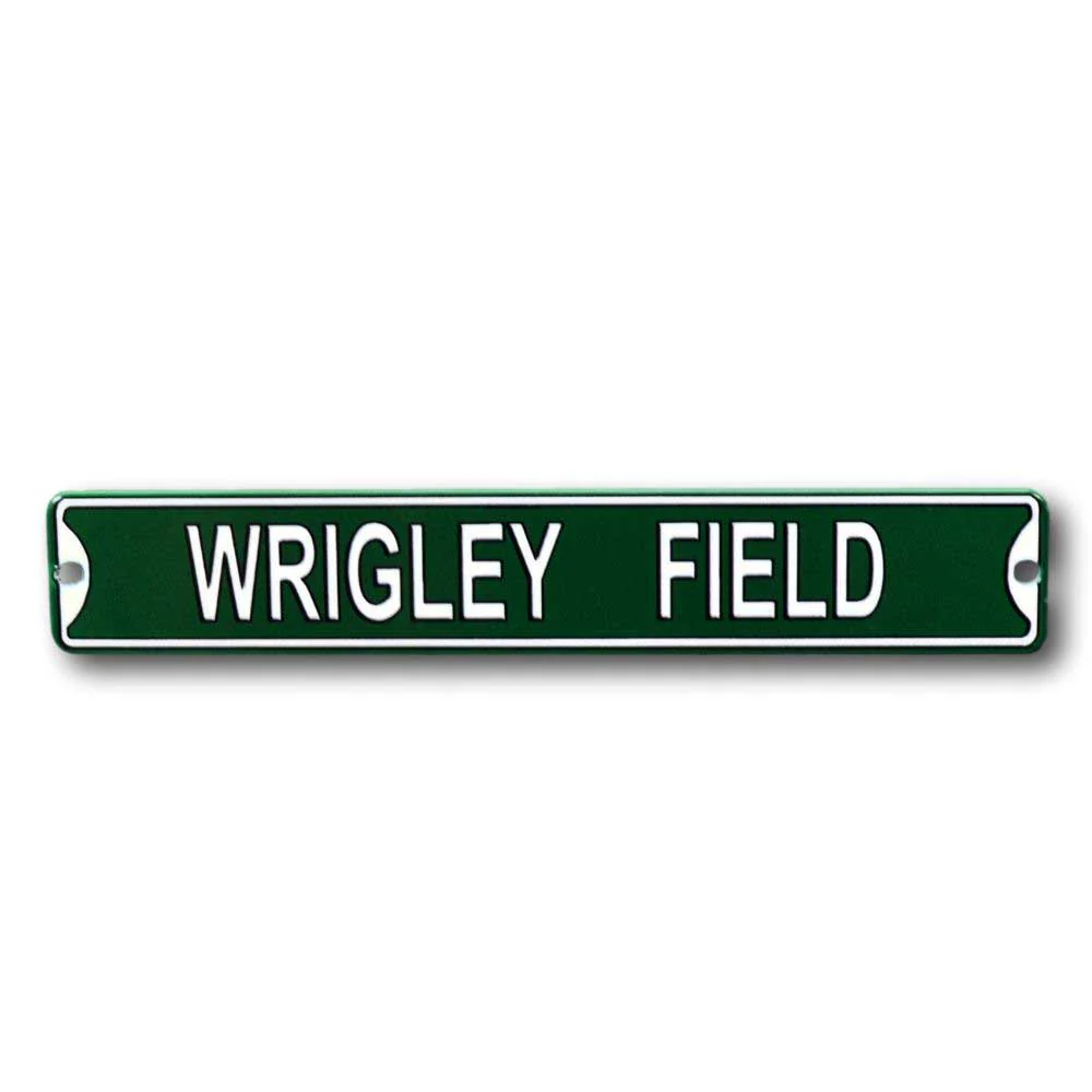 Wrigley Field Street Sign 6" Laser Cut Steel Metal Magnet